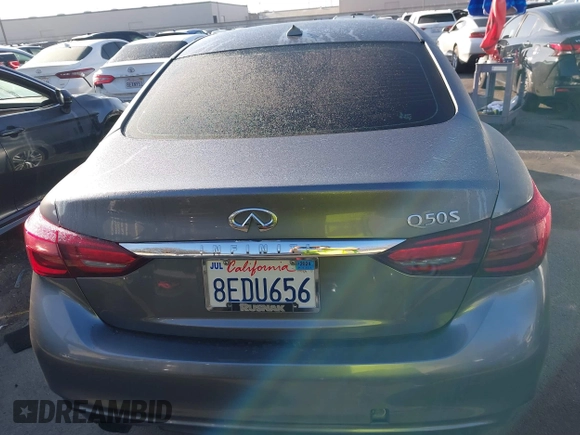 2018 Infiniti Q50 3.0t LUXE with VIN JN1EV7AP0JM592010, listed as a IAAI auction lot 41521512 with 103,966 mi miles. Bid and sale history available at carsss.com. Image 17.