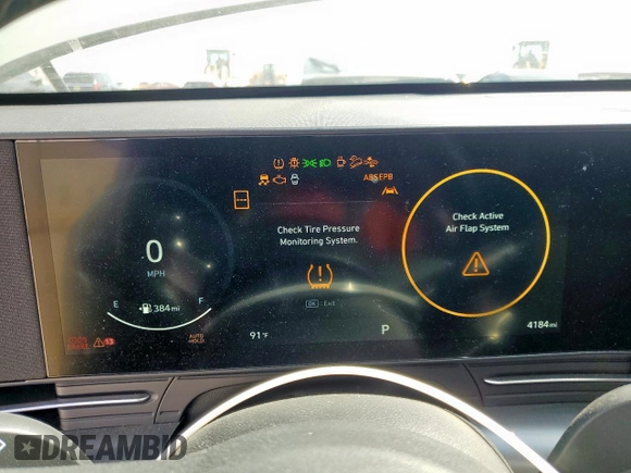 2024 Hyundai Kona Limited with VIN KM8HE3A32RU090154, listed as a Copart auction lot 52388295 with 4,184 mi miles and Salvage Title. Bid and sale history available at carsss.com. Image 9.