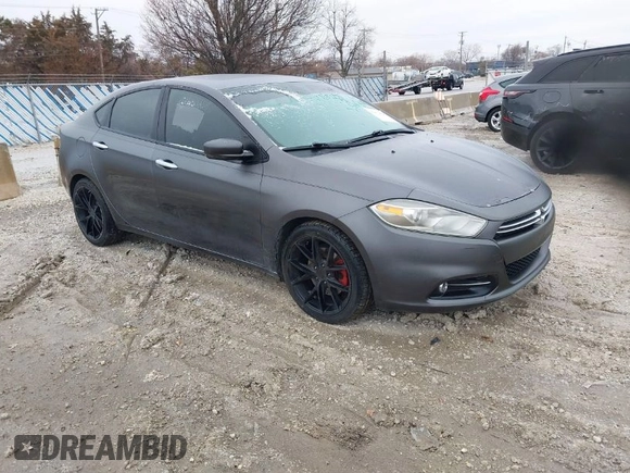 2015 Dodge Dart Limited with VIN 1C3CDFCB2FD346350, listed as a IAAI auction lot 41472008 with 107,831 mi miles. Bid and sale history available at carsss.com. Image 1.