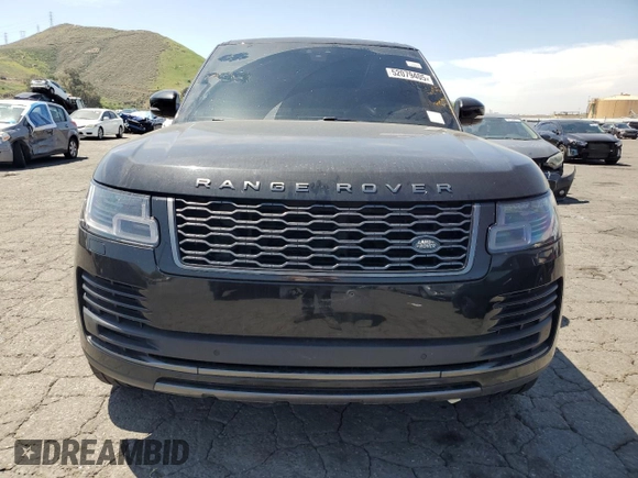 2020 Land Rover Range Rover with VIN SALGR2SU6LA579082, listed as a Copart auction lot 52079405 with 75,713 mi miles and Clean title. Bid and sale history available at DreamBid. Image 5.