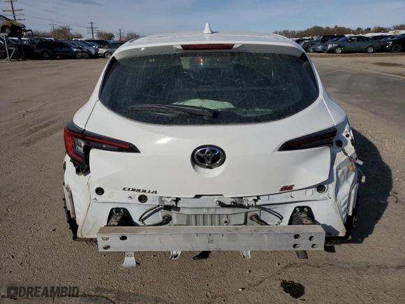 2024 Toyota Corolla Hatchback SE with VIN JTND4MBEXR3231162, listed as a Copart auction lot 80942714 with 8,039 mi miles and Salvage Title. Bid and sale history available at carsss.com. Image 6.