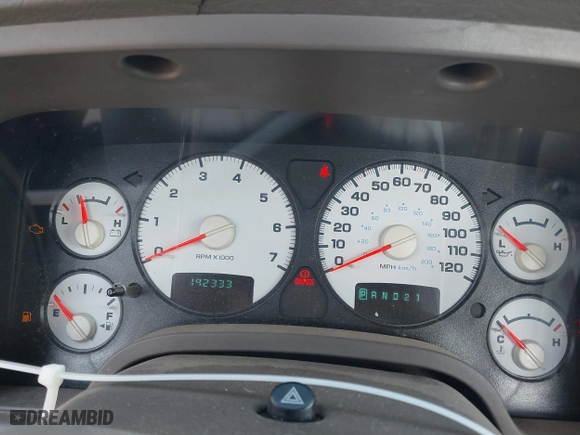 2003 Dodge Ram 1500 ST with VIN 1D7HA16K93J672058, listed as a IAAI auction lot 41868143 with 192,333 mi miles. Bid and sale history available at carsss.com. Image 7.