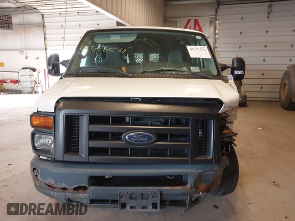 2012 Ford Econoline Cargo Commercial with VIN 1FTNE1EW1CDA97975, listed as a IAAI auction lot 41552574 with 54,665 mi miles and . Bid and sale history available at DreamBid. Image 12.
