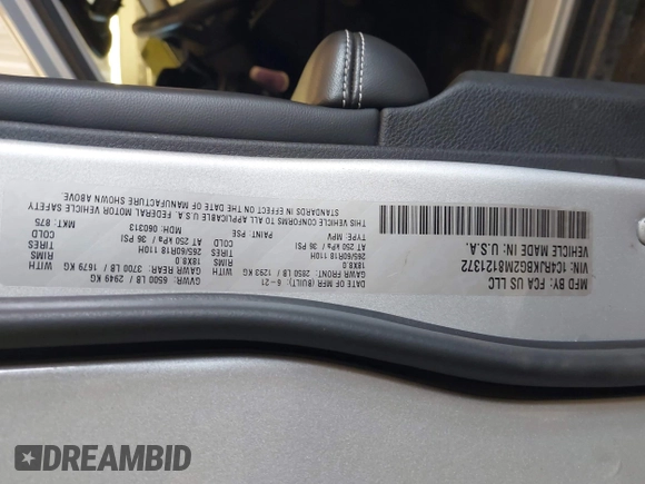 2021 Jeep Grand Cherokee Limited with VIN 1C4RJKBG2M8121372, listed as a IAAI auction lot 41808503 with 59,668 mi miles and . Bid and sale history available at DreamBid. Image 9.