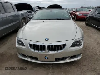 2009 BMW 6 Series 650i with VIN WBAEB53599CX64829, listed as a Copart auction lot 75694824 with 0 mi miles and Salvage Title. Bid and sale history available at carsss.com. Image 5.