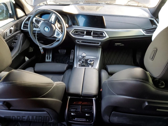 2023 BMW X5 xDrive45e with VIN 5UXTA6C08P9R93373, listed as a Copart auction lot 44031635 with 0 mi miles and Salvage Title. Bid and sale history available at carsss.com. Image 8.