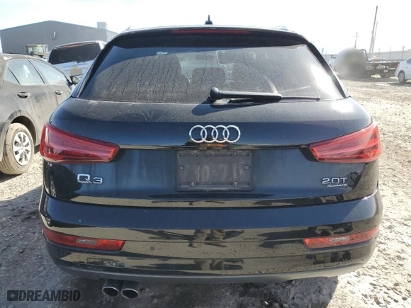 2018 Audi Q3 Premium with VIN WA1ECCFS2JR000659, listed as a Copart auction lot 48028485 with 75,702 mi miles and Salvage Title. Bid and sale history available at carsss.com. Image 6.