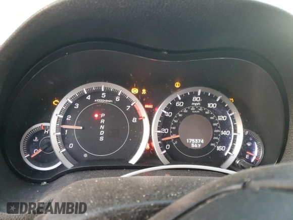 2012 Acura TSX Tech Pkg with VIN JH4CU2F60CC012403, listed as a Copart auction lot 76665504 with 175,374 mi miles and Salvage Title. Bid and sale history available at carsss.com. Image 9.