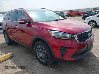 2019 Kia Sorento LX with VIN 5XYPG4A3XKG527468, listed as a IAAI auction lot 41904631 with 93,525 mi miles. Bid and sale history available at carsss.com. Image 1.