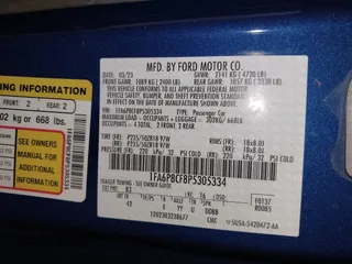 2023 Ford Mustang GT with VIN 1FA6P8CF8P5305334, listed as a IAAI auction lot 41858115 with 23,574 mi miles and . Bid and sale history available at DreamBid. Image 9.