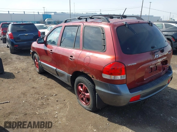 2005 Hyundai Santa Fe GLS with VIN KM8SC73D45U009304, listed as a IAAI auction lot 41801704 with 140,419 mi miles. Bid and sale history available at carsss.com. Image 3.