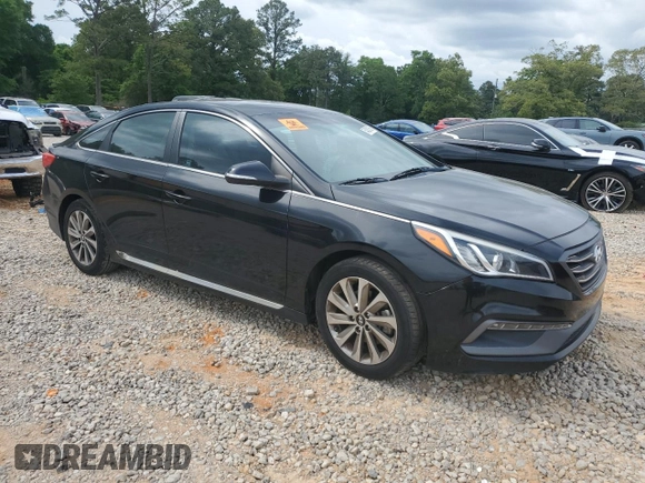2017 Hyundai Sonata Sport with VIN 5NPE34AF7HH572687, listed as a Copart auction lot 54331865 with 112,471 mi miles and Salvage Title. Bid and sale history available at carsss.com. Image 4.