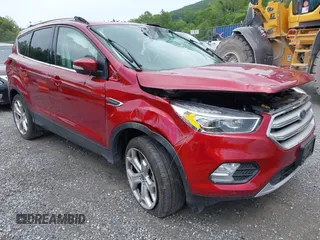 2019 Ford Escape Titanium with VIN 1FMCU9J97KUC08287, listed as a IAAI auction lot 42702548 with 45,207 mi miles and . Bid and sale history available at DreamBid. Image 1.