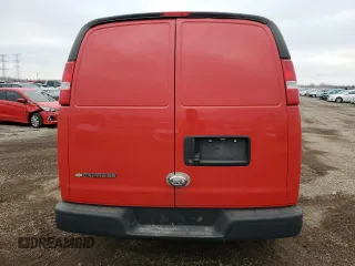 2020 Chevrolet Express Cargo Van with VIN 1GCWGAFP7L1275105, listed as a Copart auction lot 81999044 with 0 mi miles and Salvage Title. Bid and sale history available at carsss.com. Image 6.