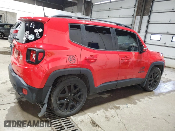 2018 Jeep Renegade Latitude z VIN ZACCJABHXJPH33316, wystawiony jako Copart lot #57911455 z przebiegiem 79 597 mil mil oraz Czysty tytuł • Clean title. Historia ofert i sprzedaży dostępna na DreamBid. Obrazek 3.
