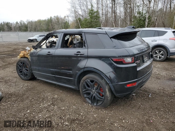 2017 Land Rover Range Rover Evoque HSE Dynamic with VIN SALVD2BG3HH216270, listed as a Copart auction lot 81019324 with 0 mi miles and Non Repairable. Bid and sale history available at carsss.com. Image 2.