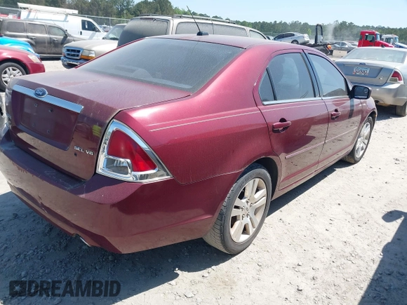 2007 Ford Fusion SEL with VIN 3FAHP08117R137542, listed as a IAAI auction lot 41842674 with 203,220 mi miles. Bid and sale history available at carsss.com. Image 4.