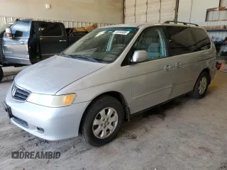 2002 Honda Odyssey EX z VIN 5FNRL18622B049511, wystawiony jako Copart lot #55265485 z przebiegiem 208 693 mil mil oraz Czysty tytuł • Clean title. Historia ofert i sprzedaży dostępna na DreamBid. Obrazek 1.