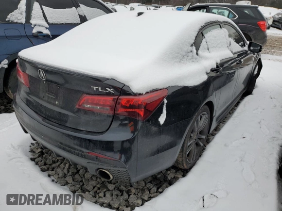 2019 Acura TLX w/A-Spec Pkg with VIN 19UUB2F63KA000057, listed as a Copart auction lot 44729405 with 87,189 mi miles and Salvage Title. Bid and sale history available at carsss.com. Image 3.