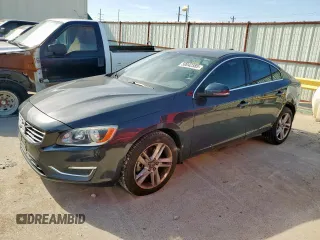 2015 Volvo S60 T5 Drive-E Premier with VIN YV140MFBXF1304807, listed as a Copart auction lot 50042585 with 105,021 mi miles and Salvage Title. Bid and sale history available at carsss.com. Image 1.