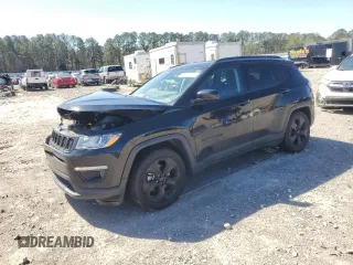 2021 Jeep Compass Altitude with VIN 3C4NJCBB6MT581077, listed as a Copart auction lot 48566615 with 86,687 mi miles and Salvage Title. Bid and sale history available at carsss.com. Image 1.