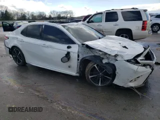 2019 Toyota Camry XSE with VIN 4T1B61HK4KU766467, listed as a Copart auction lot 57965424 with 55,525 mi miles and Salvage Title. Bid and sale history available at carsss.com. Image 4.