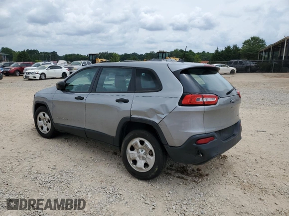 2016 Jeep Cherokee Sport with VIN 1C4PJLAB0GW106601, listed as a Copart auction lot 60854675 with 58,557 mi miles and Salvage title. Bid and sale history available at DreamBid. Image 2.