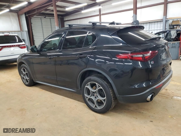 2018 Alfa Romeo Stelvio Sport with VIN ZASFAKPN8J7B63421, listed as a Copart auction lot 44904125 with 120,651 mi miles and Salvage Title. Bid and sale history available at carsss.com. Image 2.