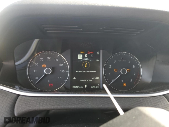 2020 Land Rover Range Rover Evoque S with VIN SALZJ2FX6LH063395, listed as a Copart auction lot 49573825 with 36,154 mi miles and Salvage Title. Bid and sale history available at DreamBid. Image 9.