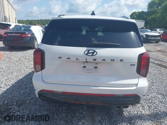 2024 Hyundai Palisade Calligraphy z VIN KM8R7DGE0RU707225, wystawiony jako IAAI lot #42509216 z przebiegiem 34 594 mil mil oraz . Historia ofert i sprzedaży dostępna na DreamBid. Obrazek 16.