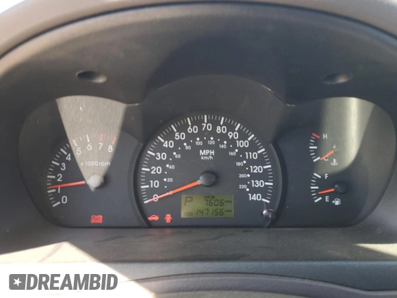 2006 Kia Spectra EX with VIN KNAFE122X65277053, listed as a Copart auction lot 75697314 with 147,156 mi miles and Salvage Title. Bid and sale history available at carsss.com. Image 9.