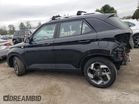 2021 Hyundai Venue SEL with VIN KMHRC8A35MU089922, listed as a Copart auction lot 53972725 with 43,979 mi miles and Salvage title. Bid and sale history available at DreamBid. Image 2.