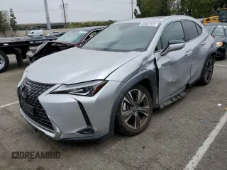 2019 Lexus UX with VIN JTHY3JBH3K2015326, listed as a Copart auction lot 49907933 with 44,545 mi miles. Bid and sale history available at carsss.com. Image 1.