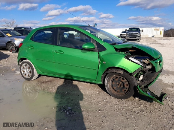 2013 Mazda Mazda2 Sport with VIN JM1DE1KY4D0166491, listed as a Copart auction lot 85989224 with 147,728 mi miles and Salvage Title. Bid and sale history available at carsss.com. Image 4.