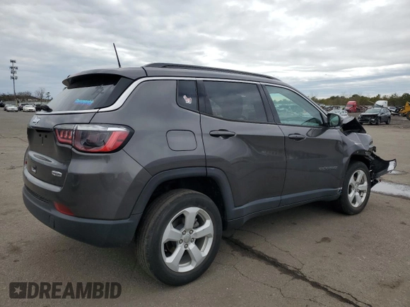 2021 Jeep Compass Latitude with VIN 3C4NJDBB4MT507484, listed as a Copart auction lot 47925165 with 17,644 mi miles and Non repairable. Bid and sale history available at DreamBid. Image 3.