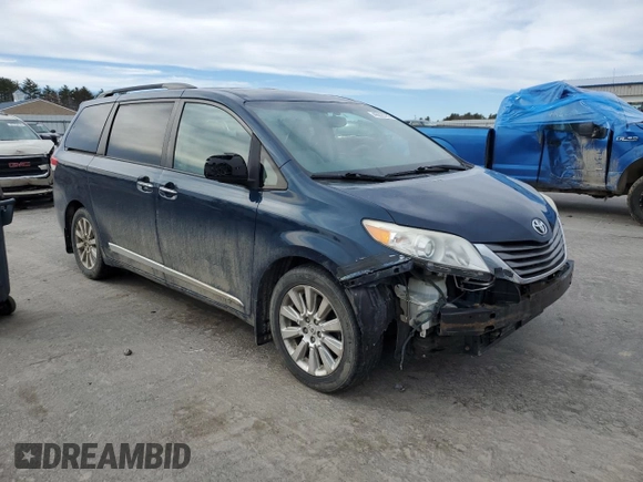 2011 Toyota Sienna XLE with VIN 5TDDK3DC7BS019811, listed as a Copart auction lot 49228165 with 194,863 mi miles and Salvage Title. Bid and sale history available at carsss.com. Image 4.