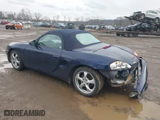 2001 Porsche Boxster with VIN WP0CA29831U627185, listed as a IAAI auction lot 41687490 with 65,349 mi miles. Bid and sale history available at carsss.com. Image 3.