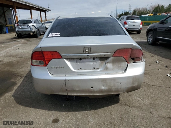 2009 Honda Civic Sdn LX with VIN 2HGFA16529H303842, listed as a Copart auction lot 50711825 with 206,353 mi miles and Salvage Title. Bid and sale history available at carsss.com. Image 6.