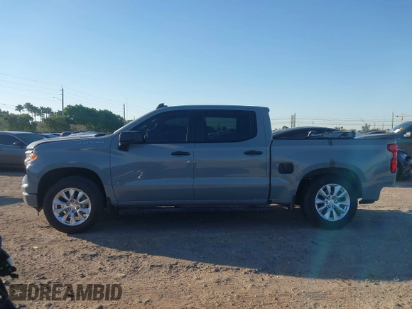 2024 Chevrolet Silverado 1500 Custom with VIN 3GCPABEK5RG427555, listed as a IAAI auction lot 41783357 with 5,921 mi miles and . Bid and sale history available at DreamBid. Image 15.