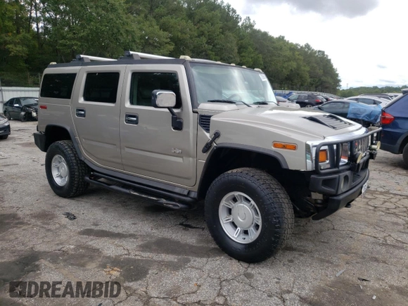 2003 Hummer H2 with VIN 5GRGN23U73H147303, listed as a Copart auction lot 72598604 with 0 mi miles and Clean Title. Bid and sale history available at carsss.com. Image 4.
