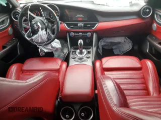 2020 Alfa Romeo Giulia Ti Sport with VIN ZARFANBN6L7634749, listed as a Copart auction lot 53037404 with 52,154 mi miles and Salvage Title. Bid and sale history available at carsss.com. Image 8.
