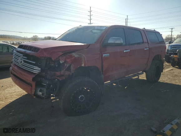 2014 Toyota Tundra 4WD Truck Platinum with VIN 5TFAW5F17EX330880, listed as a Copart auction lot 44530045 with 115,525 mi miles and Salvage Title. Bid and sale history available at carsss.com. Image 1.