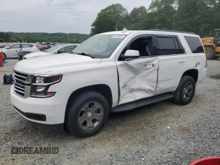 2019 Chevrolet Tahoe LS with VIN 1GNSCAKC6KR116760, listed as a Copart auction lot 55914025 with 54,696 mi miles and Salvage title. Bid and sale history available at DreamBid. Image 1.