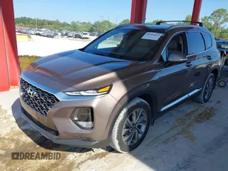 2020 Hyundai Santa Fe SEL with VIN 5NMS33AD5LH222122, listed as a IAAI auction lot 41944407 with 30,850 mi miles. Bid and sale history available at carsss.com. Image 2.