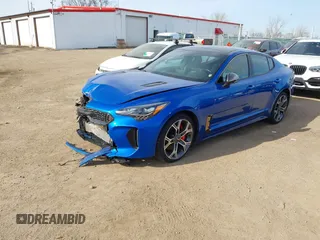 2020 Kia Stinger GT1 with VIN KNAE45LCXL6074179, listed as a IAAI auction lot 41718721 with 58,092 mi miles. Bid and sale history available at carsss.com. Image 17.