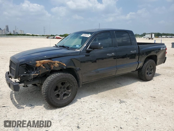 2007 Dodge Dakota SLT with VIN 1D7HW48K97S129325, listed as a Copart auction lot 55304415 with 125,506 mi miles and Clean Title. Bid and sale history available at carsss.com. Image 1.