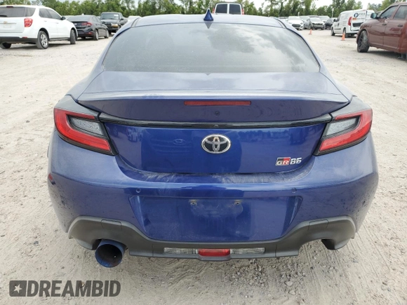 2023 Toyota GR86 with VIN JF1ZNBC18P8763359, listed as a Copart auction lot 67415424 with 23,954 mi miles and Salvage Title. Bid and sale history available at carsss.com. Image 6.