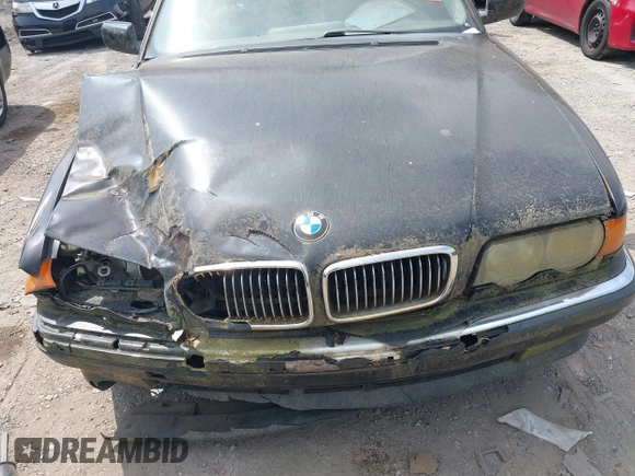 1999 BMW 7 Series 740il with VIN WBAGH8334XDP01166, listed as a IAAI auction lot 42073939 with 1 mi miles. Bid and sale history available at carsss.com. Image 6.