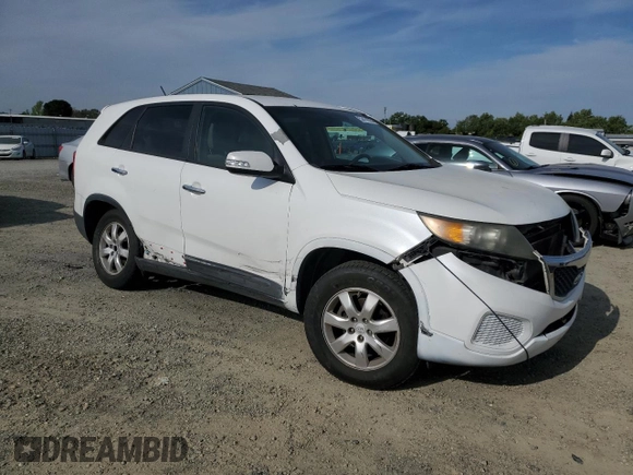 2011 Kia Sorento LX with VIN 5XYKT3A15BG071300, listed as a Copart auction lot 52414325 with 142,458 mi miles and Salvage Title. Bid and sale history available at carsss.com. Image 4.
