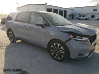 2022 Kia Carnival EX with VIN KNDNC5H38N6086865, listed as a Copart auction lot 76551894 with 25,208 mi miles and Salvage Title. Bid and sale history available at carsss.com. Image 4.